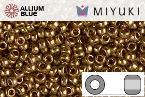 MIYUKI Round Rocailles Seed Beads (RR11-0457L) 11/0 Small - Metallic Light Bronze