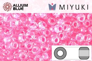 MIYUKI Round Rocailles Seed Beads (RR11-0518) 11/0 Small - Cotton Candy Pink Ceylon
