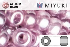 MIYUKI Round Rocailles Seed Beads (RR11-3509) 11/0 Small - Transparent Pale Orchid Luster