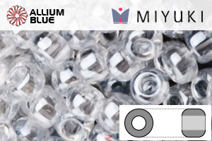 MIYUKI Round Rocailles Seed Beads (RR8-0160) 8/0 Large - Crystal Luster