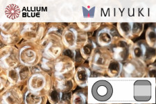 MIYUKI Round Rocailles Seed Beads (RR8-0161) 8/0 Large - Light Gold Luster