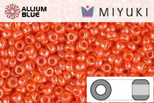 MIYUKI Round Rocailles Seed Beads (RR8-0423) 8/0 Large - Opaque Mandarin Luster