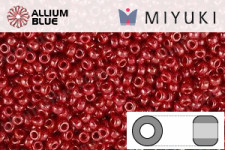 MIYUKI Round Rocailles Seed Beads (RR8-0426) 8/0 Large - Opaque Red Luster