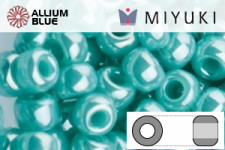 MIYUKI Round Rocailles Seed Beads (RR8-0435) 8/0 Large - Opaque Luster Teal