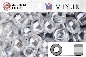 MIYUKI Round Rocailles Seed Beads (RR15-0160) 15/0 Extra Small - Crystal Luster