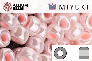 MIYUKI Round Rocailles Seed Beads (RR15-0427) 15/0 Extra Small - Light Pink Opaque Luster