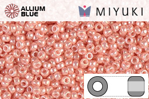 MIYUKI Round Rocailles Seed Beads (RR15-0429) 15/0 Extra Small - Opaque Salmon