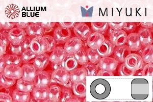 MIYUKI Round Rocailles Seed Beads (RR15-0535) 15/0 Extra Small - Carnation Pink Ceylon