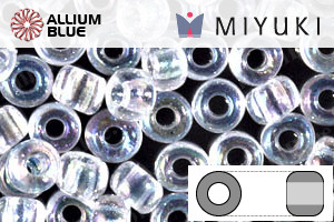 MIYUKI Round Rocailles Seed Beads (RR6-0250) 6/0 Extra Large - Crystal AB