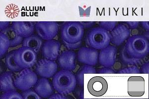 MIYUKI Round Rocailles Seed Beads (RR6-0414F) 6/0 Extra Large - Matte Opaque Cobalt