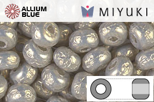 MIYUKI Round Rocailles Seed Beads (RR5-3956) 5/0 E Beads - Baroque Pearl Silver