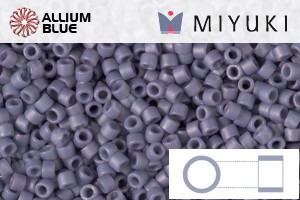 MIYUKI Delica® Seed Beads (DB2292) 11/0 Round - Matte Opaque Glazed Thistle