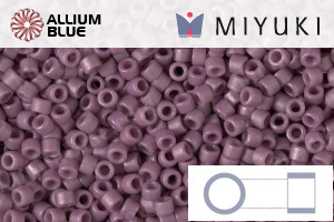 MIYUKI Delica® Seed Beads (DB2295) 11/0 Round - Matte Opaque Glazed Twilight Lavender