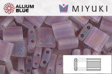 MIYUKI TILA Beads (TL-0142FR) - Matte Transparent Smoky Amethyst AB