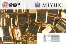 MIYUKI TILA Beads (TL-0191) - 24kt Gold Plated
