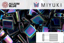 MIYUKI TILA Beads (TL-0455) - Metallic Variegated Blue Iris