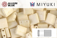 MIYUKI TILA™ Beads (TL-2021) - ツヤ消　白ギョク焼付ラスター　アイボリー