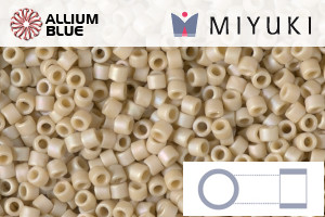 MIYUKI Delica® Seed Beads (DB2301) 11/0 Round - Matte Opaque Glazed Moth Wing AB
