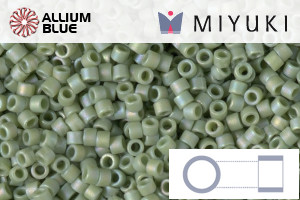 MIYUKI Delica® Seed Beads (DB2310) 11/0 Round - Matte Opaque Glazed Pistachio AB