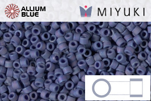 MIYUKI Delica® Seed Beads (DB2319) 11/0 Round - Matte Opaque Glazed Navy AB
