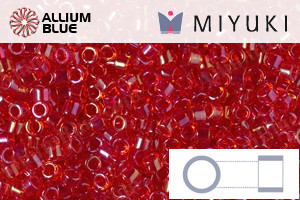 MIYUKI Delica® Seed Beads (DB2374) 11/0 Round - Inside Dyed Scarlet