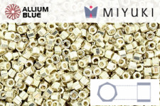 MIYUKI Delica® Seed Beads (DBC0051) 11/0 Hex Cut - Crystal AB