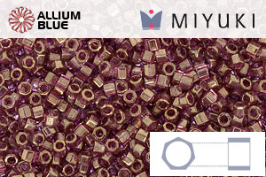 MIYUKI Delica® Seed Beads (DBC0108) 11/0 Hex Cut - Cinnamon Gold Luster
