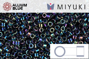 MIYUKI Delica® Seed Beads (DB0005) 11/0 Round - Metallic Variegated Blue Iris