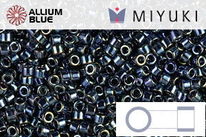 MIYUKI Delica® Seed Beads (DB0006) 11/0 Round - Gunmetal Iris