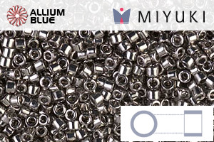 MIYUKI Delica® Seed Beads (DB0021) 11/0 Round - Nickel Plated