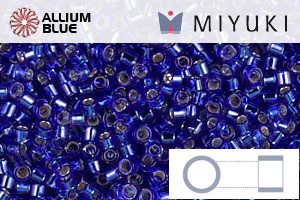 MIYUKI Delica® Seed Beads (DB0047) 11/0 Round - Silver Lined Cobalt