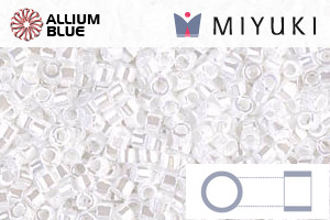 MIYUKI Delica® Seed Beads (DB0201) 11/0 Round - White Pearl Ceylon
