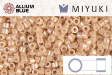 MIYUKI Delica® Seed Beads (DBM0202) 10/0 Round Medium - White Pearl AB