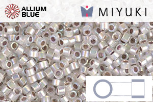 MIYUKI Delica® Seed Beads (DB0223) 11/0 Round - Silver Lined Opal AB