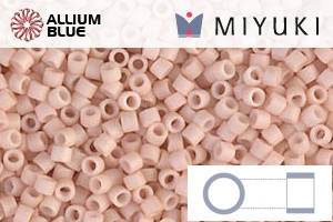 MIYUKI Delica® Seed Beads (DB0354) 11/0 Round - Matte Opaque Blush