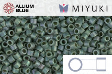 MIYUKI Delica® Seed Beads (DB1731) 11/0 Round - Beige Lined Opal AB