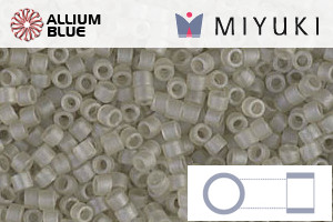 MIYUKI Delica® Seed Beads (DB0383) 11/0 Round - Matte Transparent Oyster