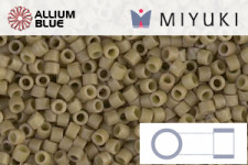 MIYUKI Delica® Seed Beads (DB0657) 11/0 Round - Dyed Opaque Olive Drab