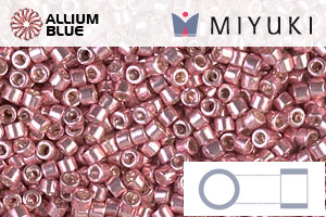 MIYUKI Delica® Seed Beads (DB0435) 11/0 Round - Galvanized Pink Blush