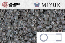 MIYUKI Delica® Seed Beads (DB1538) 11/0 Round - Opaque Light Smoke Ceylon