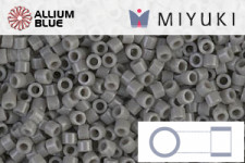 MIYUKI Delica® Seed Beads (DB1816) 11/0 Round - Dyed Shadow Gray Silk Satin
