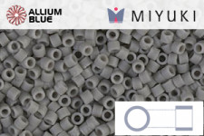MIYUKI Delica® Seed Beads (DB1818) 11/0 Round - Dyed Rustic Gray Silk Satin