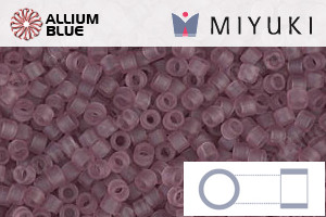 MIYUKI Delica® Seed Beads (DB0765) 11/0 Round - Matte Transparent Smoky Amethyst