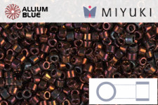 MIYUKI Delica® Seed Beads (DB0764) 11/0 Round - Matte Transparent Dark Topaz