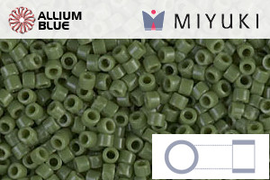 MIYUKI Delica® Seed Beads (DB1135) 11/0 Round - Opaque Avocado