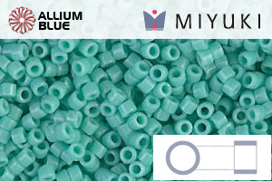 MIYUKI Delica® Seed Beads (DB1136) 11/0 Round - Opaque Sea Opal
