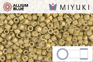 MIYUKI Delica® Seed Beads (DB1164) 11/0 Round - Galvanized Matte Zest