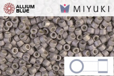 MIYUKI Delica® Seed Beads (DB1168) 11/0 Round - Galvanized Matte Light Smoky Amethyst