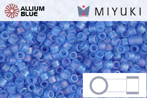 MIYUKI Delica® Seed Beads (DB1285) 11/0 Round - Matte Transparent Azure AB