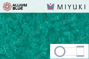 MIYUKI Delica® Seed Beads (DB1304) 11/0 Round - Dyed Transparent Dark Mint Green